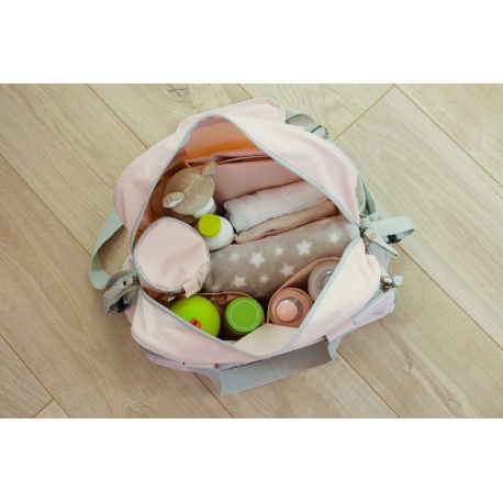 Τσάντα - αλλαξιέρα Baby On Board Paris Tote Bag Simply Vintage Pink