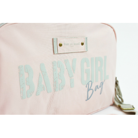 Τσάντα - αλλαξιέρα Baby On Board Paris Tote Bag Simply Vintage Pink