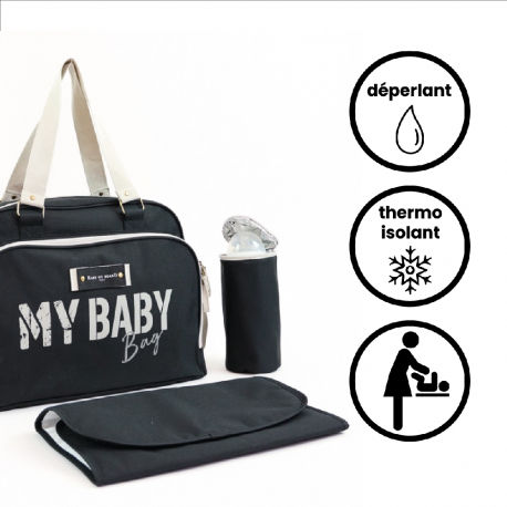 Τσάντα - αλλαξιέρα Baby On Board Paris Tote Bag Simply Noir