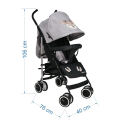 Καρότσι Bebe Stars Buggy Deer Grey