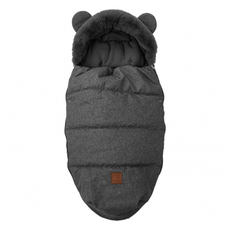 Ποδόσακος καροτσιού Bebe Stars Luxury Velour Grey