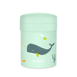 Θερμός φαγητού + 2 δοχεία Miniland Thermetic Whaley 700ml