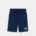 Okaidi Bermuda en molleton bleu marine Garcon