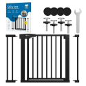 SIPO πόρτα ασφαλείας 75-103cm και 2 προεκτάσεις 7cm + 14cm Μαύρο