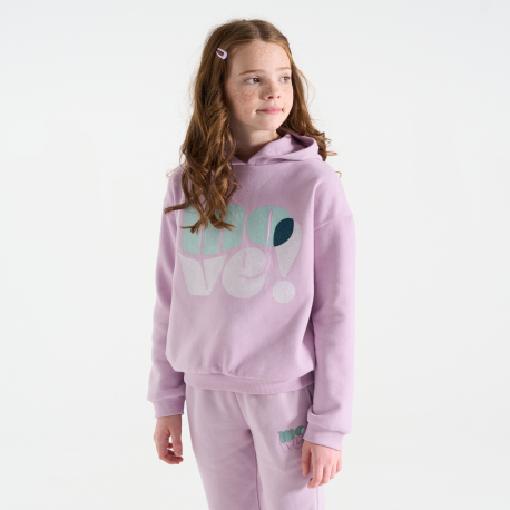 Okaidi Φούτερ με μήνυμα λευκό για κορίτσια