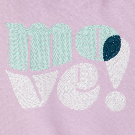 Okaidi Φούτερ με μήνυμα λευκό για κορίτσια