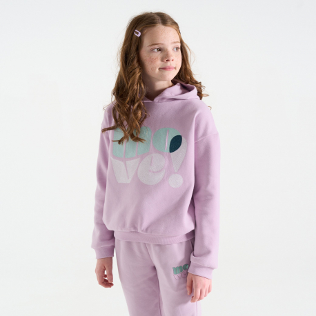 Okaidi Φούτερ με μήνυμα λευκό για κορίτσια