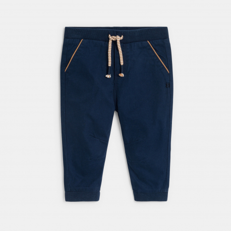 Obaibi Jogpant coton bleu bebe garcon