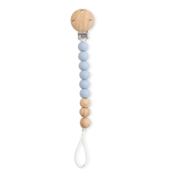 Κλιπ πιπίλας από σιλικόνη SARO Woody Blue