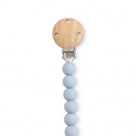 Κλιπ πιπίλας από σιλικόνη SARO Woody Blue