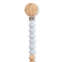 Κλιπ πιπίλας από σιλικόνη SARO Woody Grey