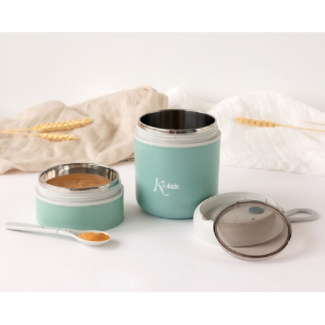Θερμοδοχείο φαγητού Kiokids® με κουταλάκι 710ml Μέντα