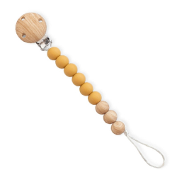 Κλιπ πιπίλας από σιλικόνη SARO Woody Ochre
