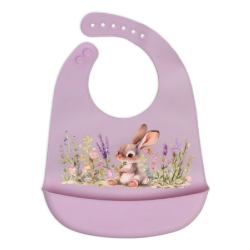 Σαλιάρα σιλικόνης Kiokids® Levander Bunny
