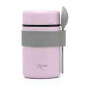 Θερμός φαγητού Kiokids® 500 ml με κουταλάκι Λιλά