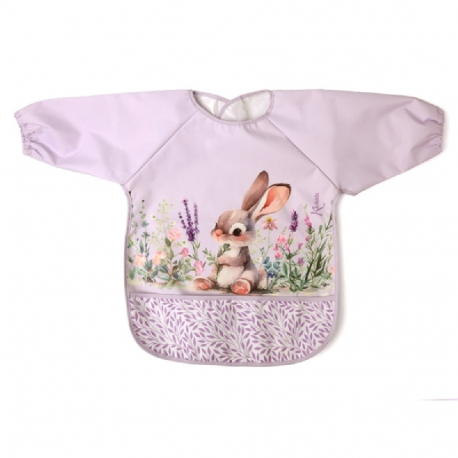 Ποδιά αδιάβροχη με μανίκια Kiokids® Levander Bunny