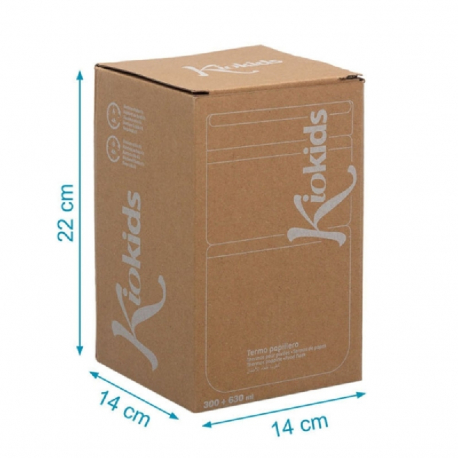 Θερμοδοχείο φαγητού Kiokids® με 2 θαλάμους 930ml Μέντα