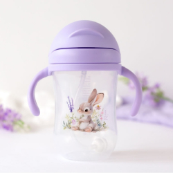 Ποτηράκι με λαβές Kiokids® Levander Bunny 300 ml