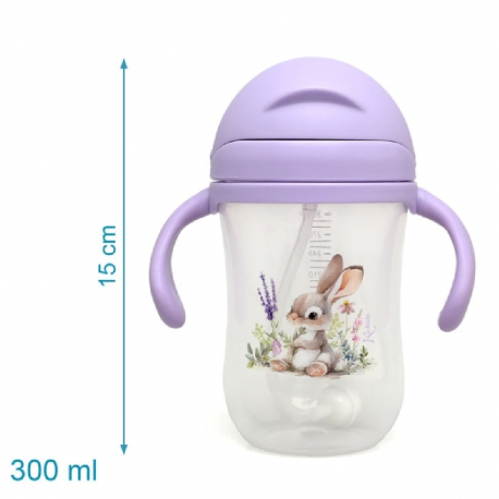Ποτηράκι με λαβές Kiokids® Levander Bunny 300 ml