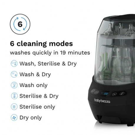 Πλυντήριο - αποστειρωτής μπιμπερό Baby Brezza® Bottle Washer Pro® Black