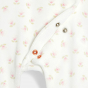 Obaibi Dors-bien velours fleurs blanc bebe fille