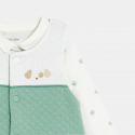Obaibi Salopette fantaisie et body chien vert bebe garcon