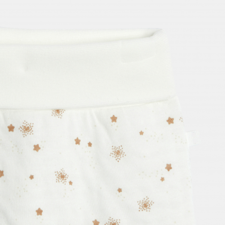 Obaibi Ensemble 3 pieces coton etoiles blanc naissance garcon