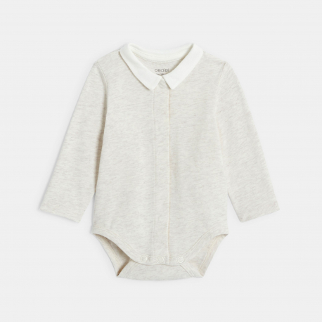 Obaibi Ensemble 3 pieces coton etoiles blanc naissance garcon