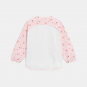 Obaibi Tablier d"activites imprime fleurs rose bebe fille