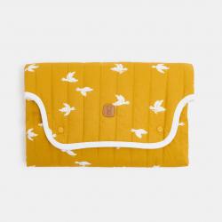 Obaibi Tapis a langer de voyage jaune naissance mixte