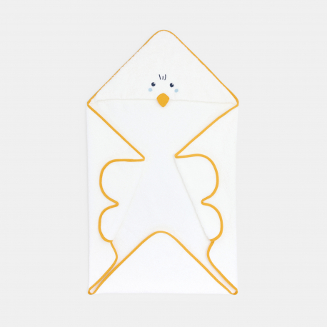 Obaibi Cape de bain eponge jaune bebe naissance garcon