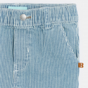 Obaibi Pantalon raye twill bleu bebe garcon