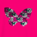 Okaidi T-shirt manches longues a sequins magiques rose Fille