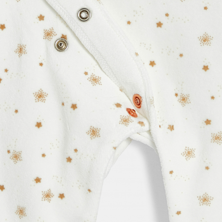 Obaibi Dors-bien velours etoiles beige bebe garcon