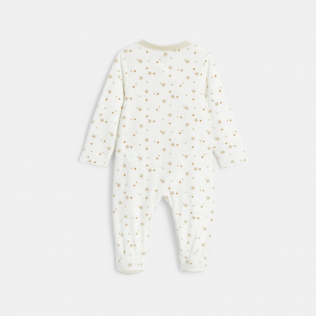 Obaibi Dors-bien velours etoiles beige bebe garcon
