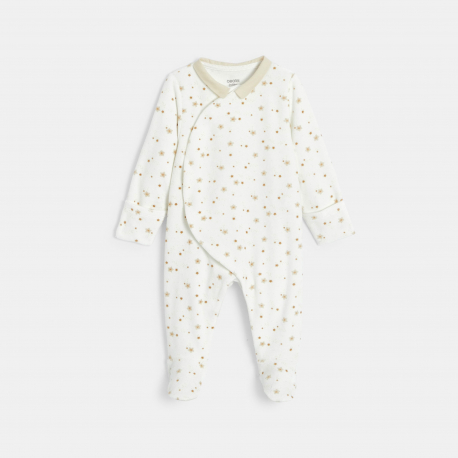 Obaibi Dors-bien velours etoiles beige bebe garcon