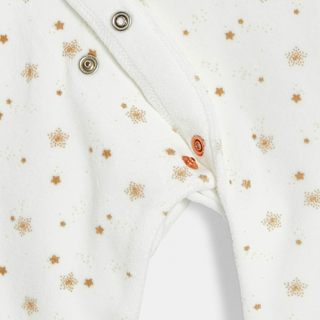 Obaibi Dors-bien velours etoiles beige bebe garcon