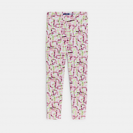 Okaidi Legging fille motifs graphiques colores