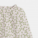 Obaibi Blouse fleurs et fruits mauve bebe fille