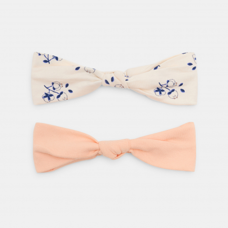 Obaibi Headband n?ud fantaisie rose bebe fille (lot de 2)