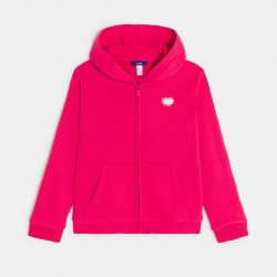 Okaidi Sweat-shirt a capuche rouge Fille