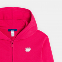 Okaidi Sweat-shirt a capuche rouge Fille