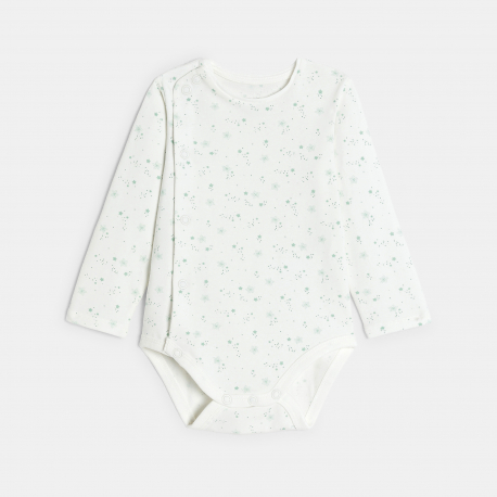 Obaibi Salopette maille tricot et body vert bebe naissance garcon