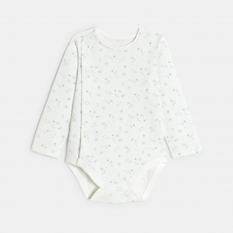 Obaibi Salopette maille tricot et body vert bebe naissance garcon
