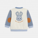 Obaibi Blouson teddy molleton lapin bleu bebe garcon