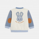 Obaibi Blouson teddy molleton lapin bleu bebe garcon