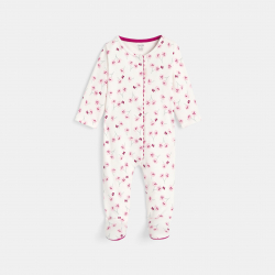 Obaibi Dors-bien maille fleurs rose bebe fille