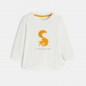 Obaibi Tee-shirt animal blanc bebe garcon