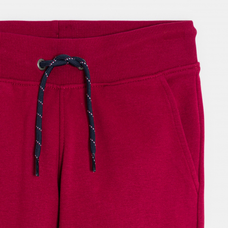 Okaidi Pantalon de jogging en molleton rouge Garcon