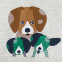 Obaibi Sweat molleton chien gris bebe garcon